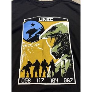 Halo Infinite Master Chief Black Short Sleeve Graphic T-Shirt Men's Size XXL New
